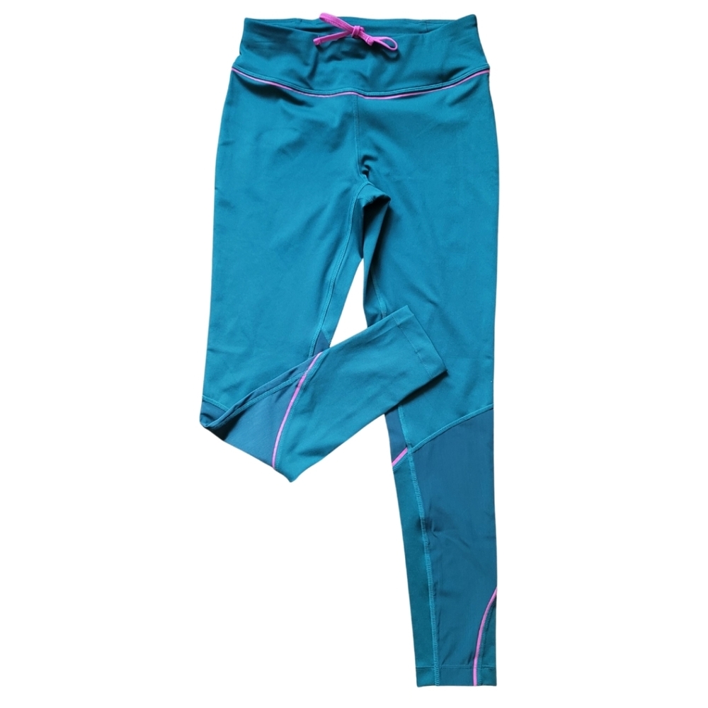 MPG Mid-Waisted Drawcord Legging in Green Size XS